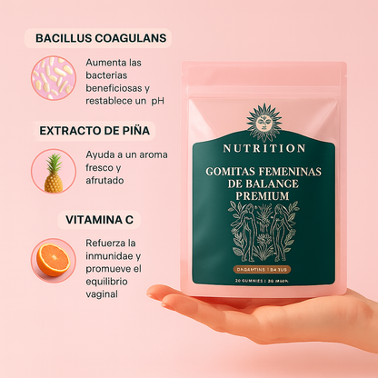 Vitaminas en gomitas para el equilibrio íntimo